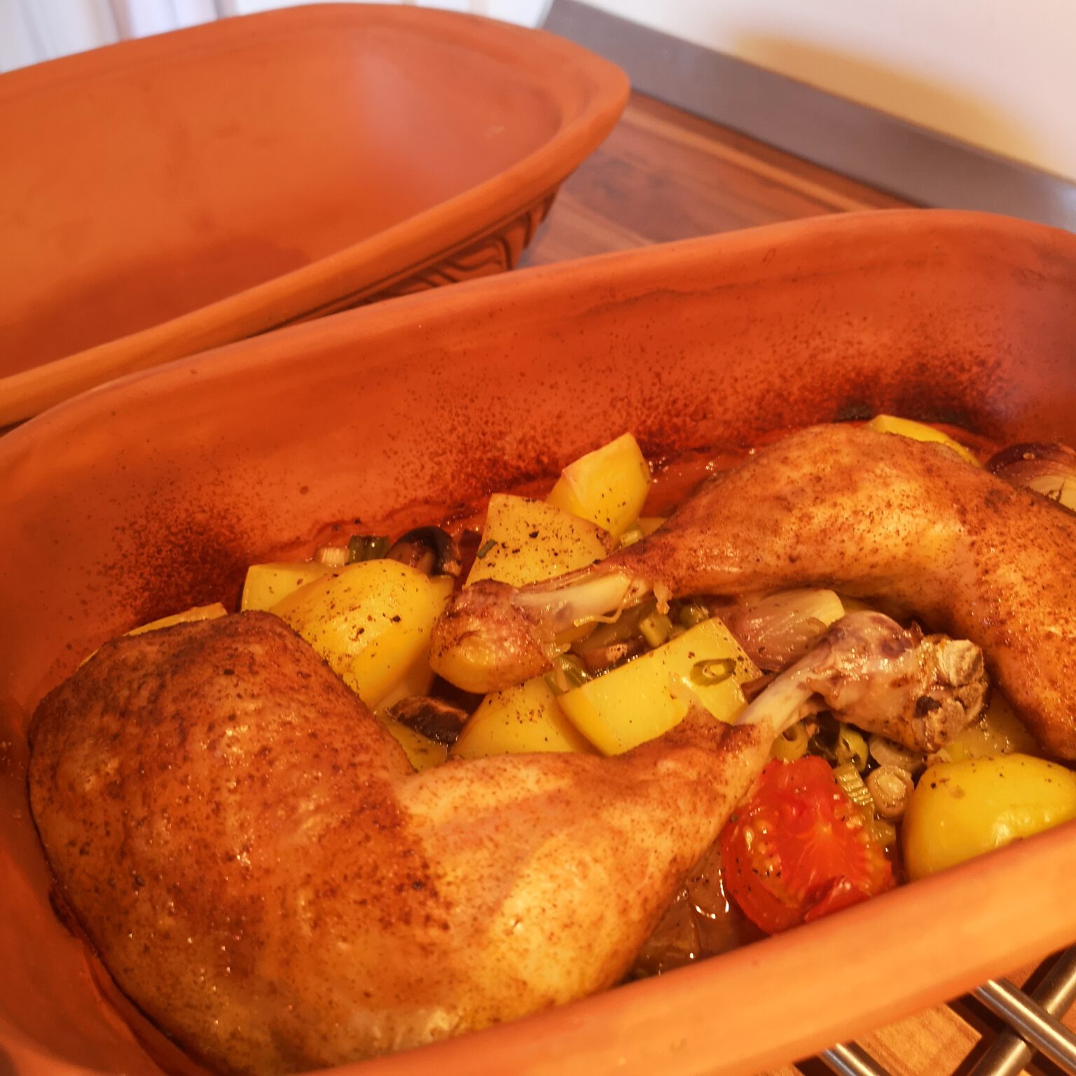 HähnchenGemüse im Römertopf Brittas Leckereien